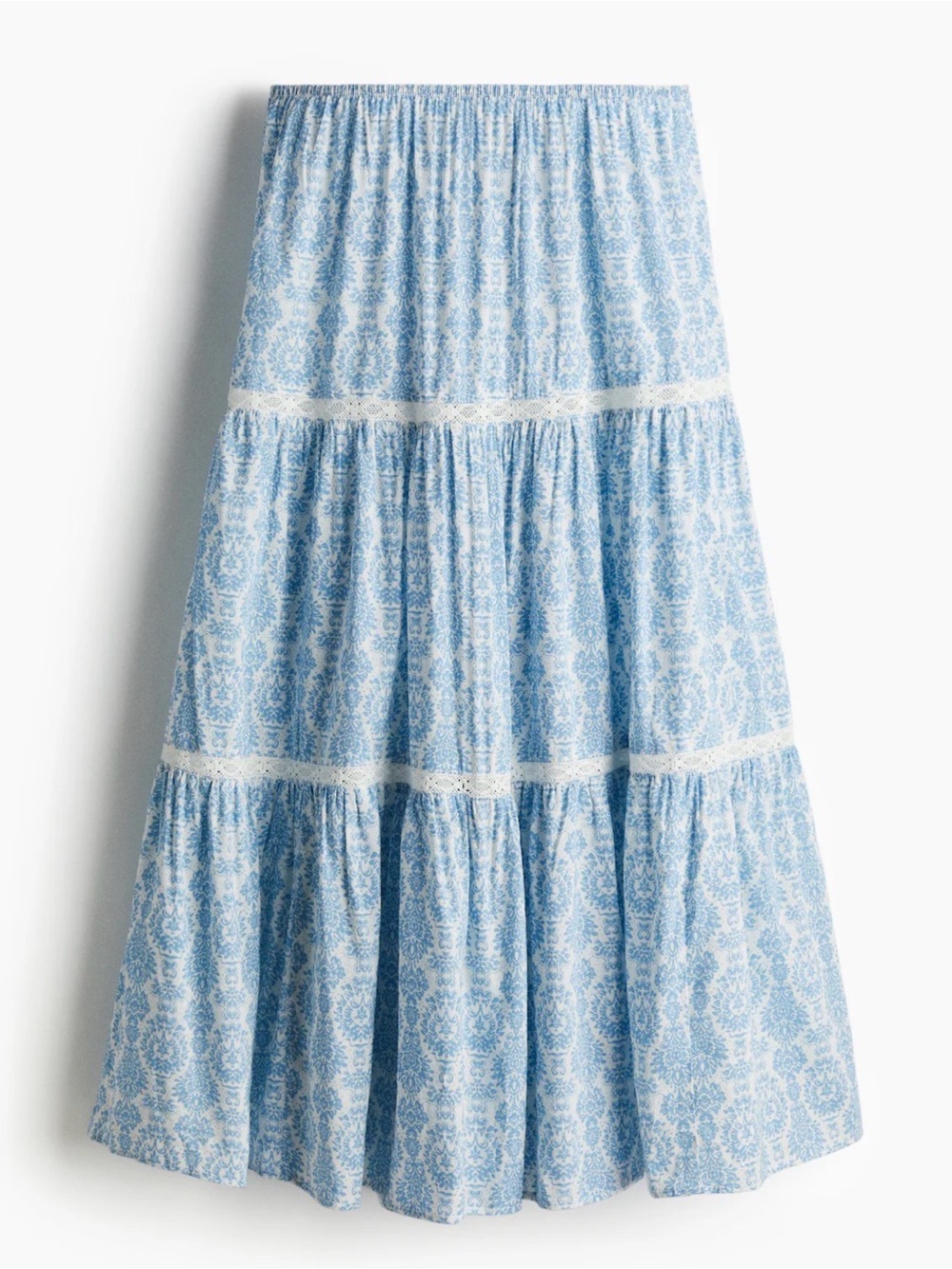H&M Lace Inset Maxi Skirt